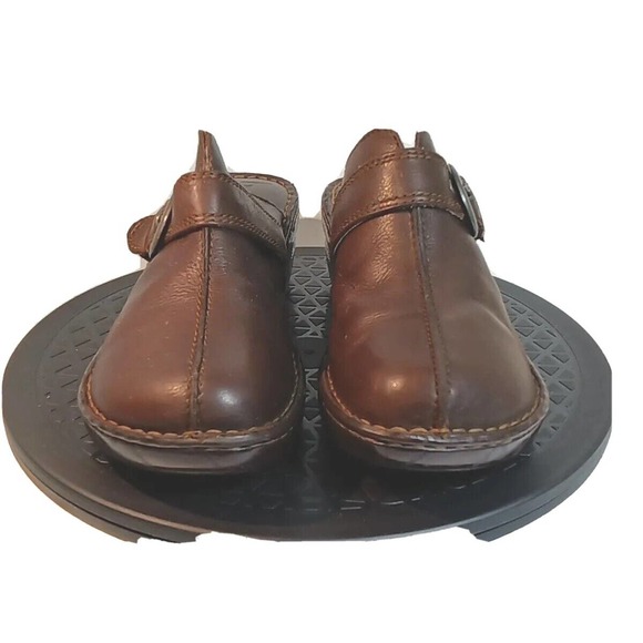 BOC Born Concept Heels Brown Leather Mules Shoes Women's Size 9 M/W - Picture 1 of 11
